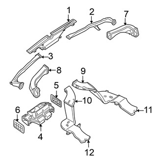 Nissan OE - Instrument Panel - Ducts