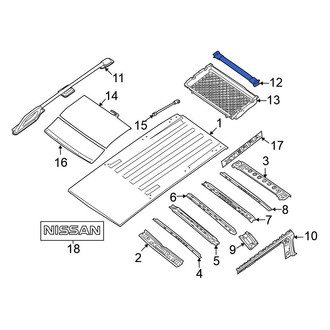 Nissan OE - Roof Luggage Carrier Cross Rail