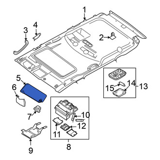 Nissan OE - Left Sun Visor