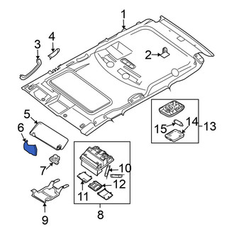Nissan OE - Sun Visor Cap