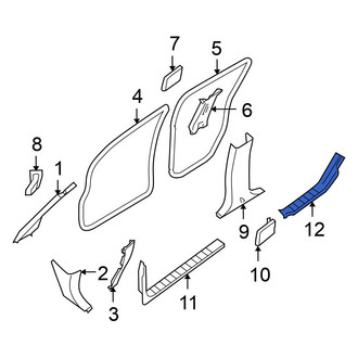 Nissan OE - Rear Left Door Sill Plate