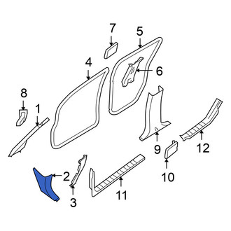Nissan OE - Right Kick Panel Trim