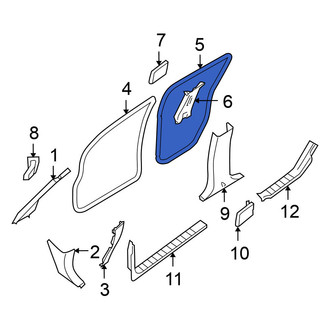 Nissan OE - Rear Left Door Opening Trim