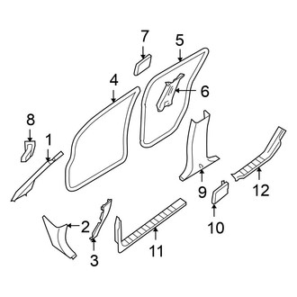 Nissan OE - Pillars, Rocker & Floor - Interior Trim
