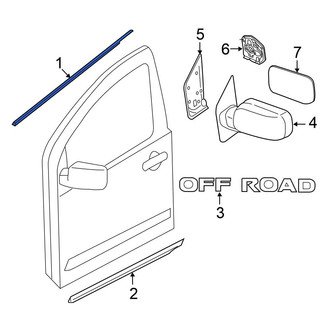 Nissan OE - Front Left Door Belt Molding