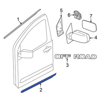 Nissan OE - Rear Left Door Molding
