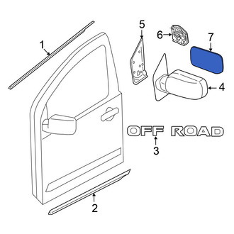 Nissan OE - Front Left Door Mirror Glass