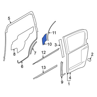 Nissan OE - Left Truck Cab Corner Trim Panel