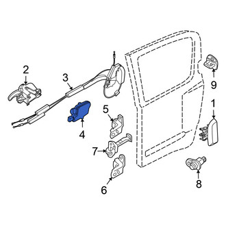 Nissan OE - Front Left Door Latch Assembly