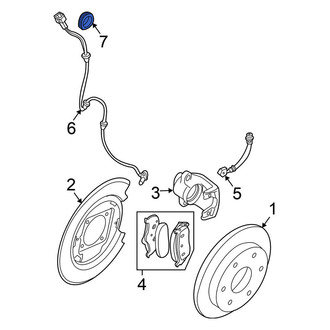Nissan OE - Rear ABS Wheel Speed Sensor Tone Ring