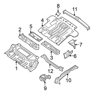 Nissan OE - Rear Body & Floor - Floor & Rails