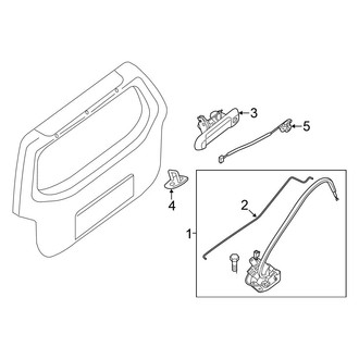 Nissan OE - Lift Gate - Lock & Hardware