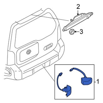 Nissan OE - Rear License Plate Light Lens