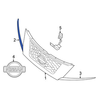 Nissan OE - Front Right Grille Molding