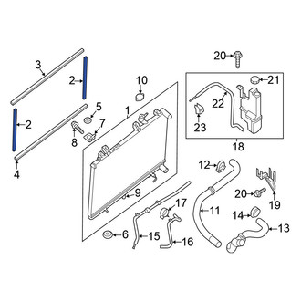 Nissan OE - Center Radiator Air Seal