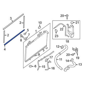 Nissan OE - Upper Radiator Air Seal