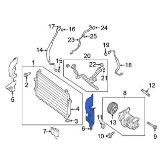 Nissan OE - Left A/C Condenser Seal