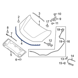Nissan OE - Front Hood Seal
