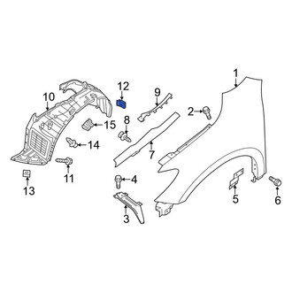 Nissan OE - Fender Liner Nut