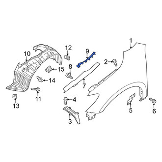 Nissan OE - Rear Left Fender Seal