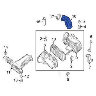 Nissan OE - Rear Engine Air Intake Hose