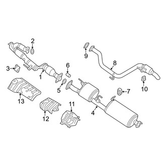 Nissan OE - Exhaust System - Exhaust Components (2.5L)
