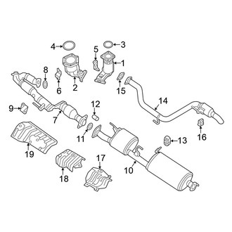 Nissan OE - Exhaust System - Exhaust Components