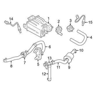 Nissan OE - Emission System - Emission Components (2.5L)