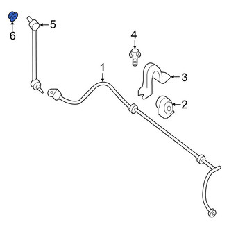 Nissan OE - Outer Steering Tie Rod Nut