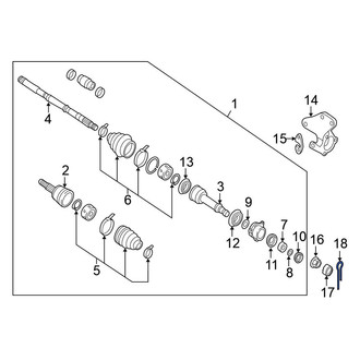 Nissan OE - CV Joint Cotter Pin