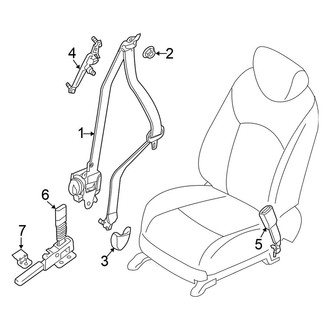Nissan OE - Restraint Systems - Front Seat Belts