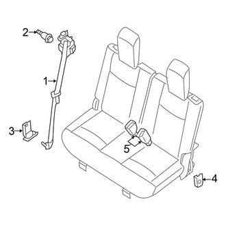 Nissan OE - Restraint Systems - Third Row Seat Belts