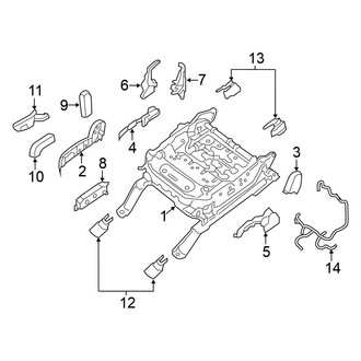 Nissan OE - Seats & Tracks - Tracks & Components (Passenger Seat)