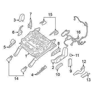 Nissan OE - Seats & Tracks - Tracks & Components (Driver Seat)