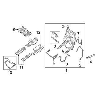 Nissan OE - Seats & Tracks - Second Row Seats (60% Side, Frame & Components)