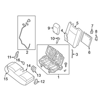 Nissan OE - Seats & Tracks - Third Row Seats