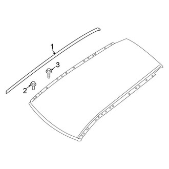 Nissan OE - Roof - Exterior Trim (W/O Sunroof)