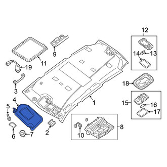 Nissan OE - Left Sun Visor