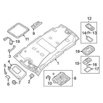 Nissan OE - Roof - Interior Trim (W/O Sunroof)