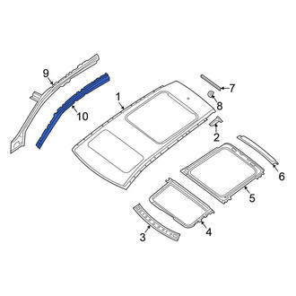Nissan OE - Right Outer Roof Side Rail