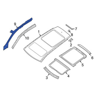 Nissan OE - Left Inner Roof Side Rail