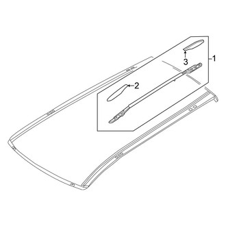 Nissan OE - Roof Rack (With Sunroof)
