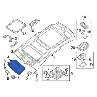 Nissan OE - Left Sun Visor