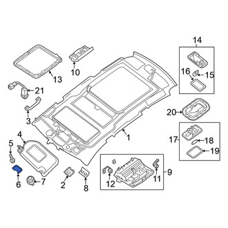 Nissan OE - Sun Visor Cover