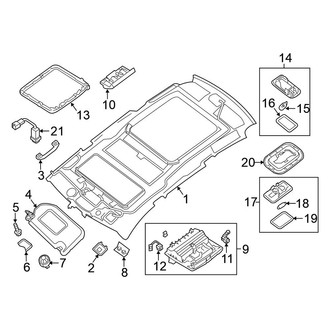 Nissan OE - Roof - Interior Trim (With Sunroof)