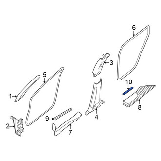 Nissan OE - Rear Right Door Trim Sill Plate Insert