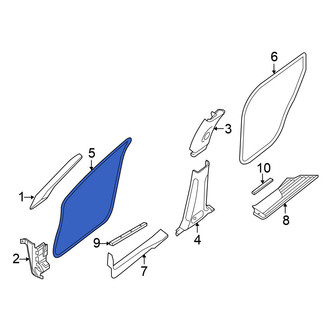 Nissan OE - Rear Left Lower Door Seal