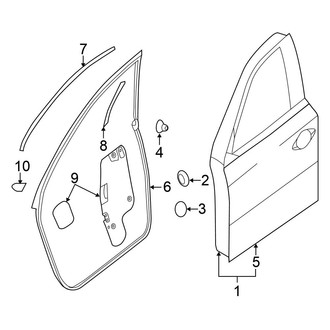 Nissan OE - Front Door - Door & Components