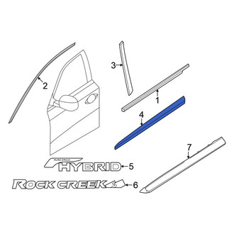 Nissan OE - Front Left Lower Door Molding