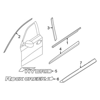 Nissan OE - Front Door - Exterior Trim